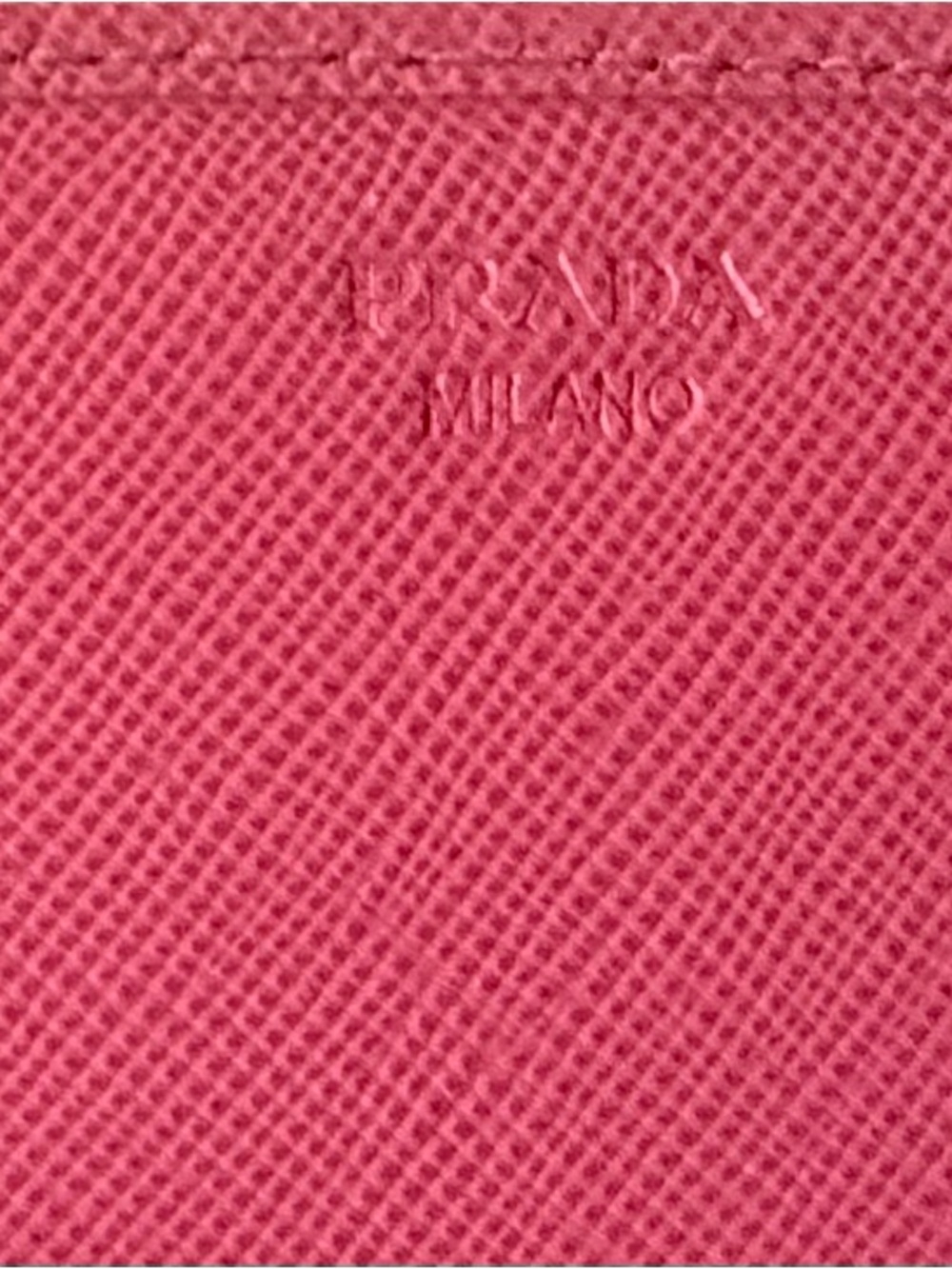 Prada Rose Pink Saffiano Bow Crossbody Wallet / Crossbody - Picture 6 of 16